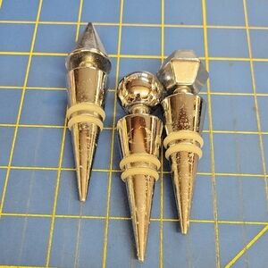 Silver Wine Bottle Stoppers Set Of 3